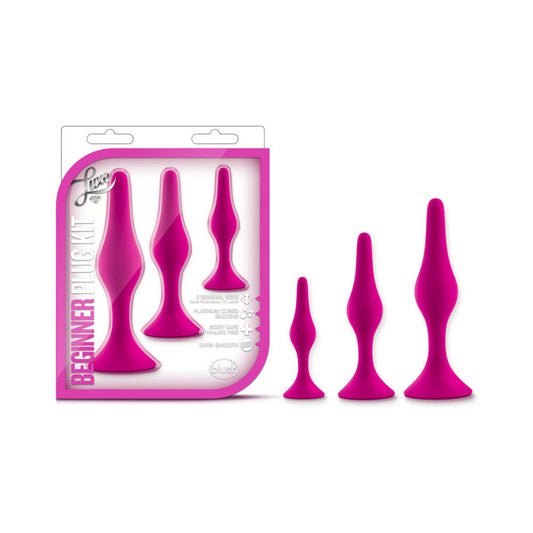 Blush Luxe 3-Piece Silicone Beginner Plug Kit1