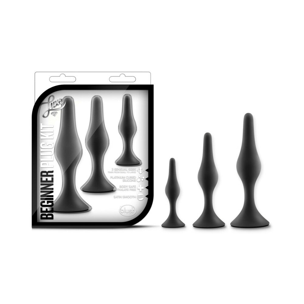 Blush Luxe 3-Piece Silicone Beginner Plug Kit 