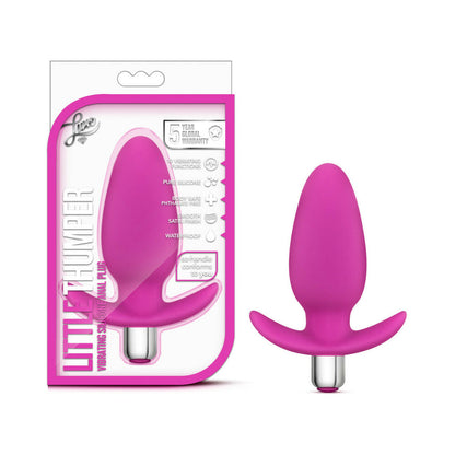 Blush Luxe Little Thumper Vibrating Silicone Anal Plug 1
