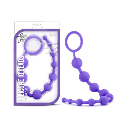 Blush Luxe Silicone 10 Beads for Anal Play 2
