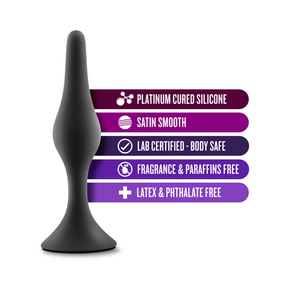 Blush Luxe Silicone Beginner Plug Small Black4
