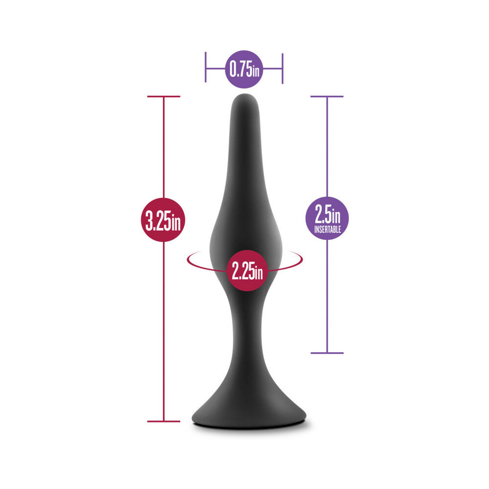 Blush Luxe Silicone Beginner Plug Small Black6