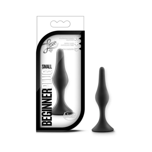 Blush Luxe Silicone Beginner Plug Small Black 