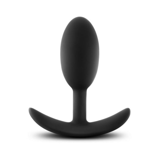 Blush Luxe Wearable Vibra Slim Plug Medium Black 1