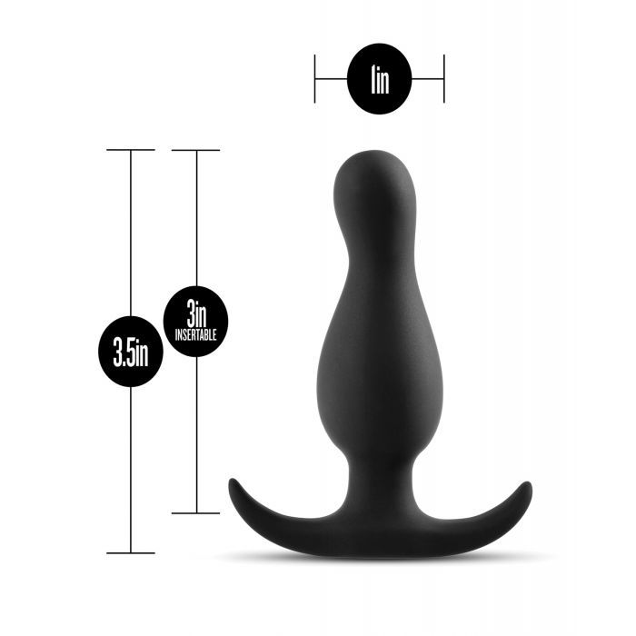 Blush Novalties Anal Adventures Curve Plug - Black 3
