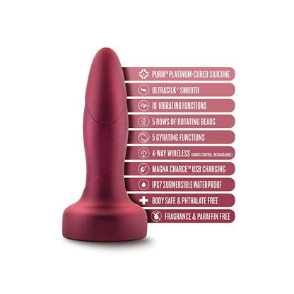 Blush Novalties Anal Adventures Matrix Atomic Plug - Martian Wine 4