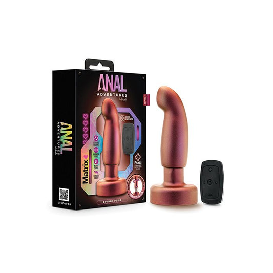 Blush Novalties Anal Adventures Matrix Bionic Plug - Cosmic Copper 