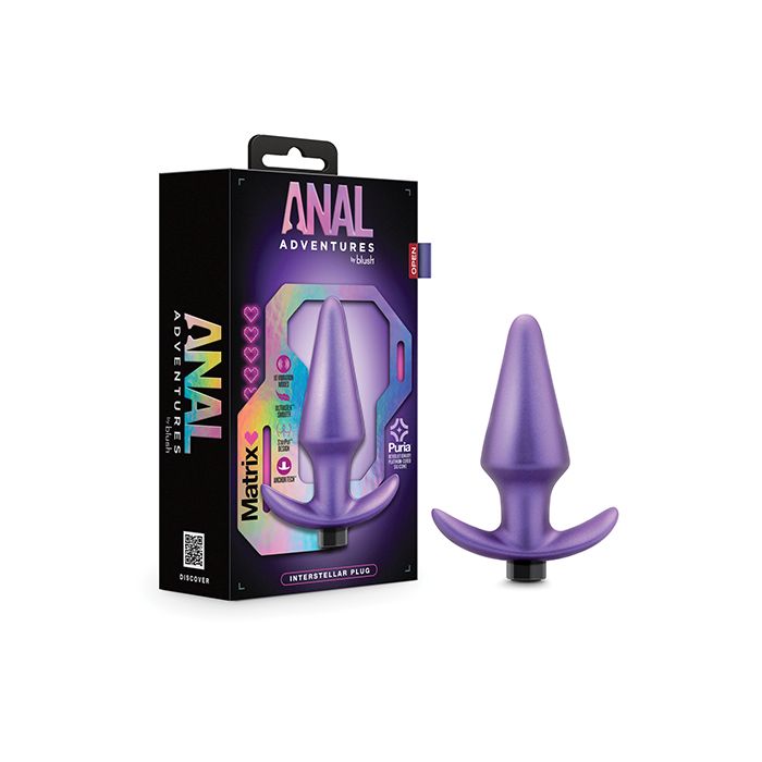 Blush Novalties Anal Adventures Matrix Interstellar Plug - Astro Violet 