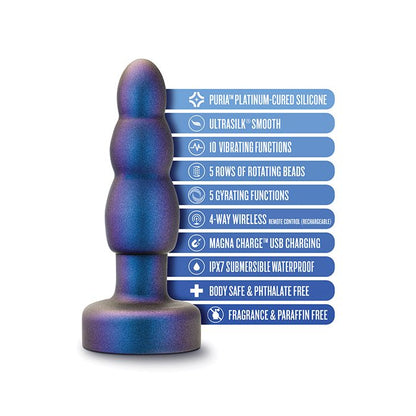 Blush Novalties Anal Adventures Matrix Kinetik Plug - Space Age Blue 4