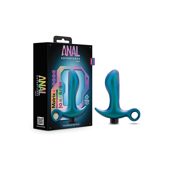 Blush Novalties Anal Adventures Matrix Teleportation Plug - Lunar Blue 