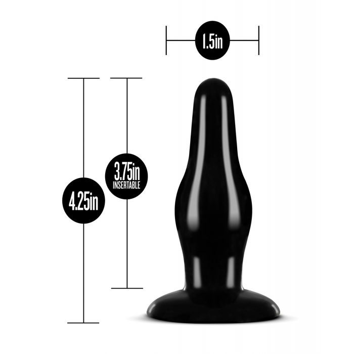 Blush Novalties Anal Adventures Pleasure Plug - Black 3