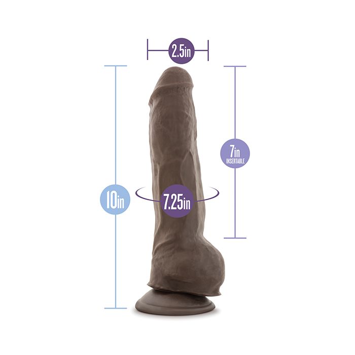 Blush Novalties Au Natural 10" Big Boy Realistic Dildo w/Balls 10
