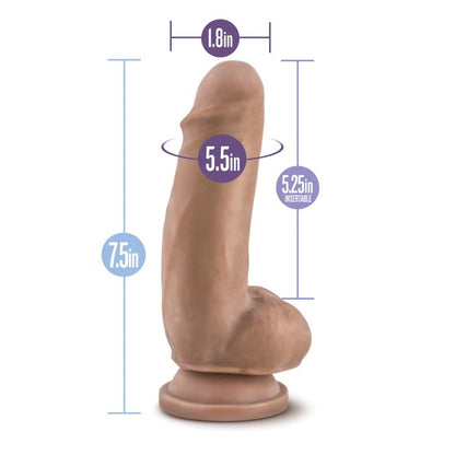 Blush Novalties Au Naturel 7" Sensa Feel Fat Boy - Latin 4