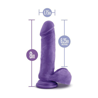 Blush Novalties Au Naturel Bold Hero 8" Dildo - Purple 3