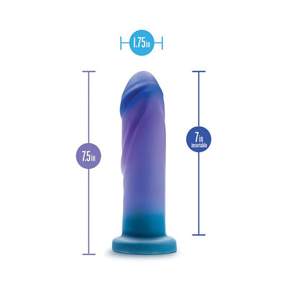 Blush Novalties Avant Midnight Rendezvous Silicone Dildo - Ocean Blue 3