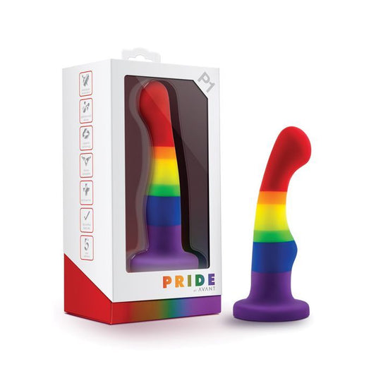 Blush Novalties Avant P1 Gay Pride Silicone Dong - Freedom 
