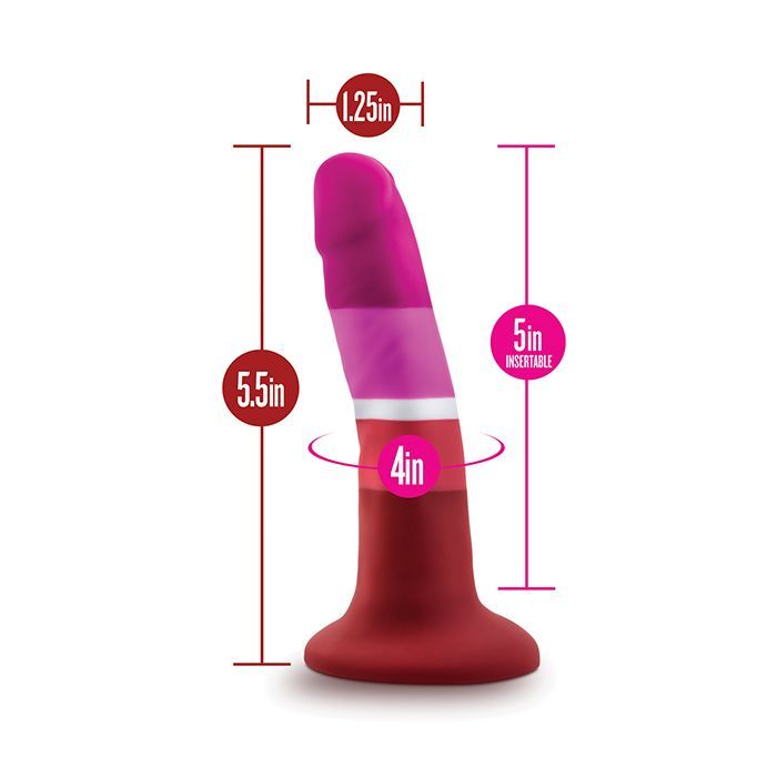 Blush Novalties Avant P3 Lesbian Pride Silicone Dong - Beauty 3