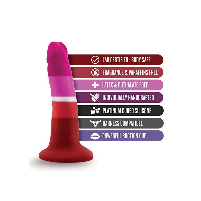 Blush Novalties Avant P3 Lesbian Pride Silicone Dong - Beauty 4