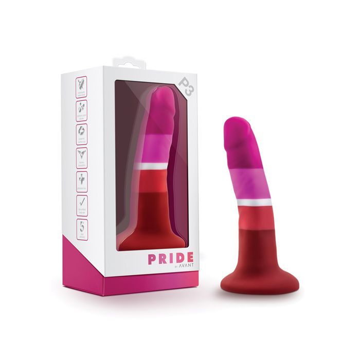 Blush Novalties Avant P3 Lesbian Pride Silicone Dong - Beauty 