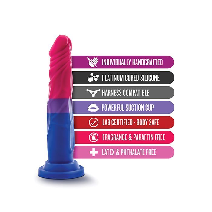 Blush Novalties Avant P8 Bisexual Pride Dildo - Love 4
