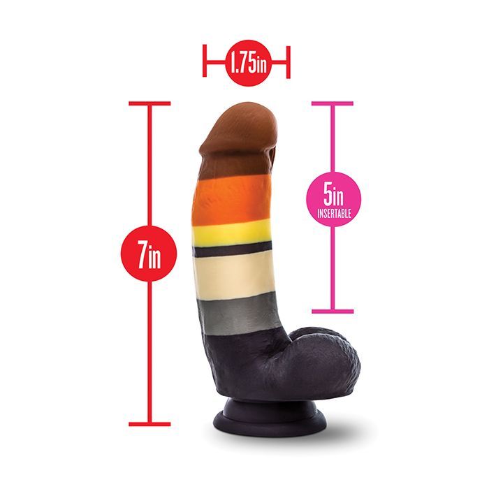 Blush Novalties Avant P9 Bear Pride Dildo - Multi Color 3