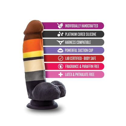 Blush Novalties Avant P9 Bear Pride Dildo - Multi Color 4