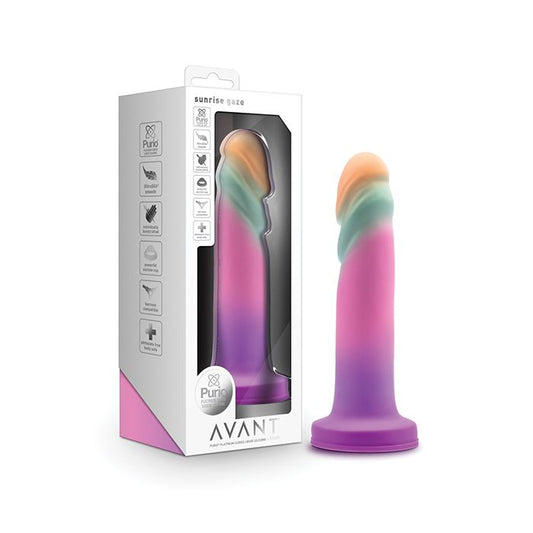 Blush Novalties Avant Sunrise Gaze Silicone Dildo - Sherbet 