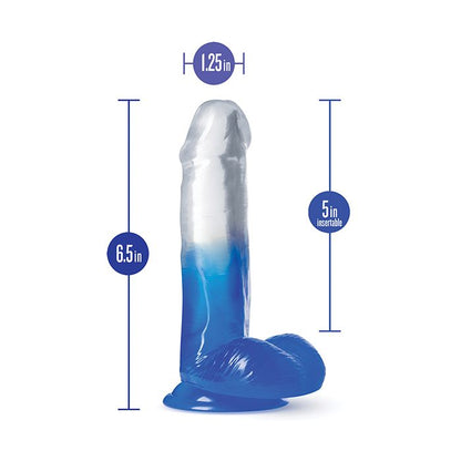 Blush Novalties B Yours 6" Stella Blue Dildo - Blue 3