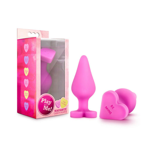Blush Play with Me Naughty Candy Hearts Anal Plug Pink 