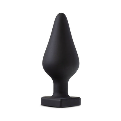 Blush Temptasia 'Fuck Me' Silicone Anal Plug with Heart-Shaped Base Black1
