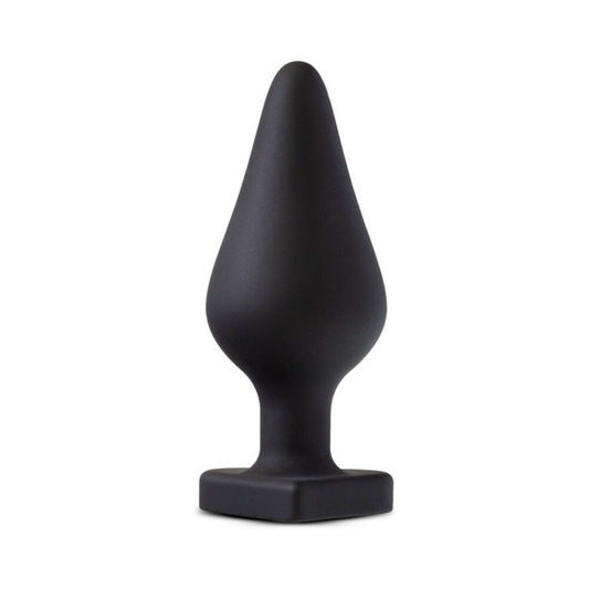 Blush Temptasia 'Spank Me' Silicone Anal Plug with Heart-Shaped Base Black1