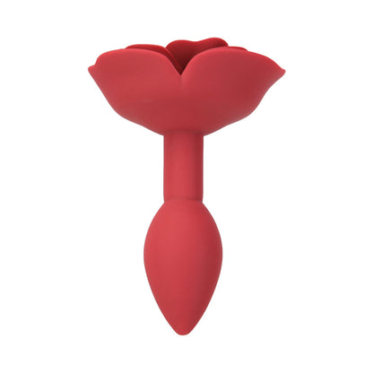 BMS Lux Active Rose Silicone Butt Plug Red 1