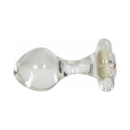 Crystal Delights Small Clear Plug with Gem Aurora Borealis 