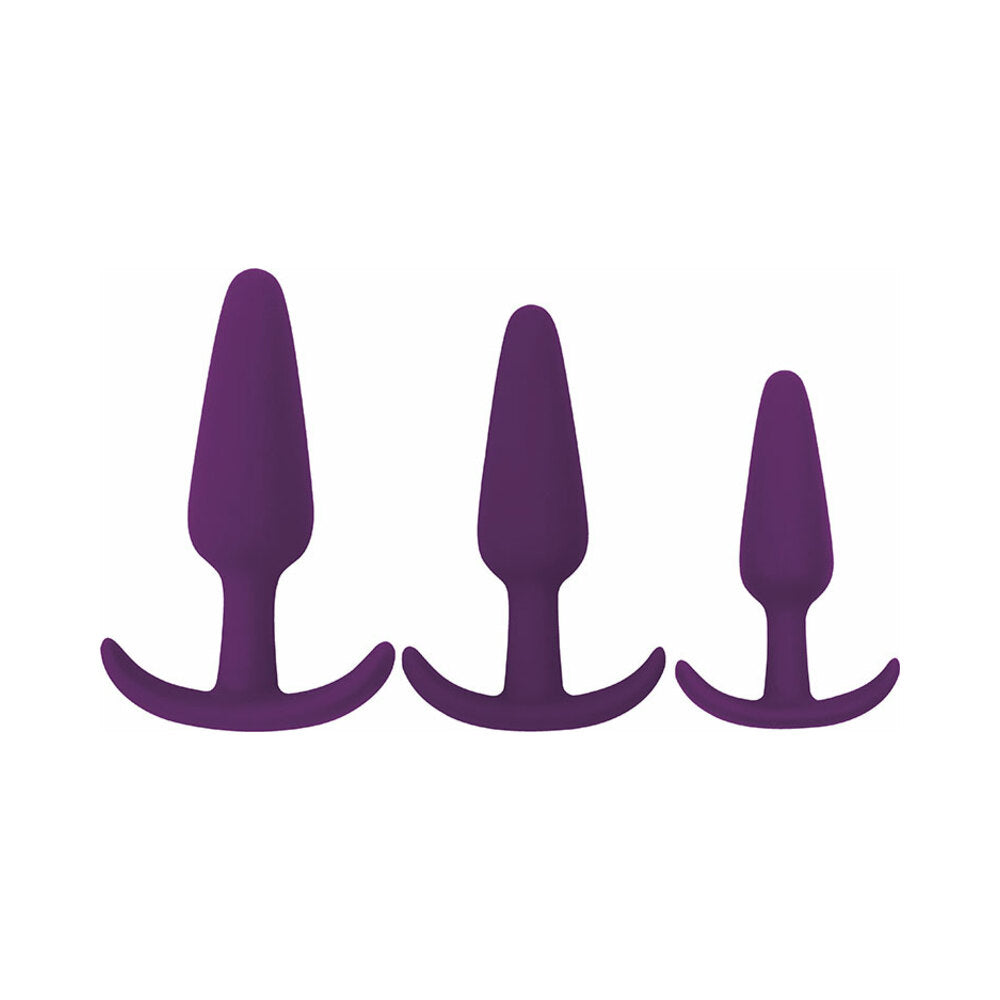 Curve Novelties Gossip Rump Rockers 3-Piece Silicone Anal Plug Training Set3