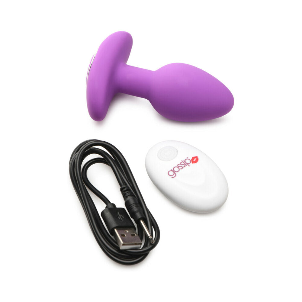 Curve Novelties Toys Gossip Pop Rocker Rechargeable Remote-Controlled Silicone Vibrating Anal Plug13