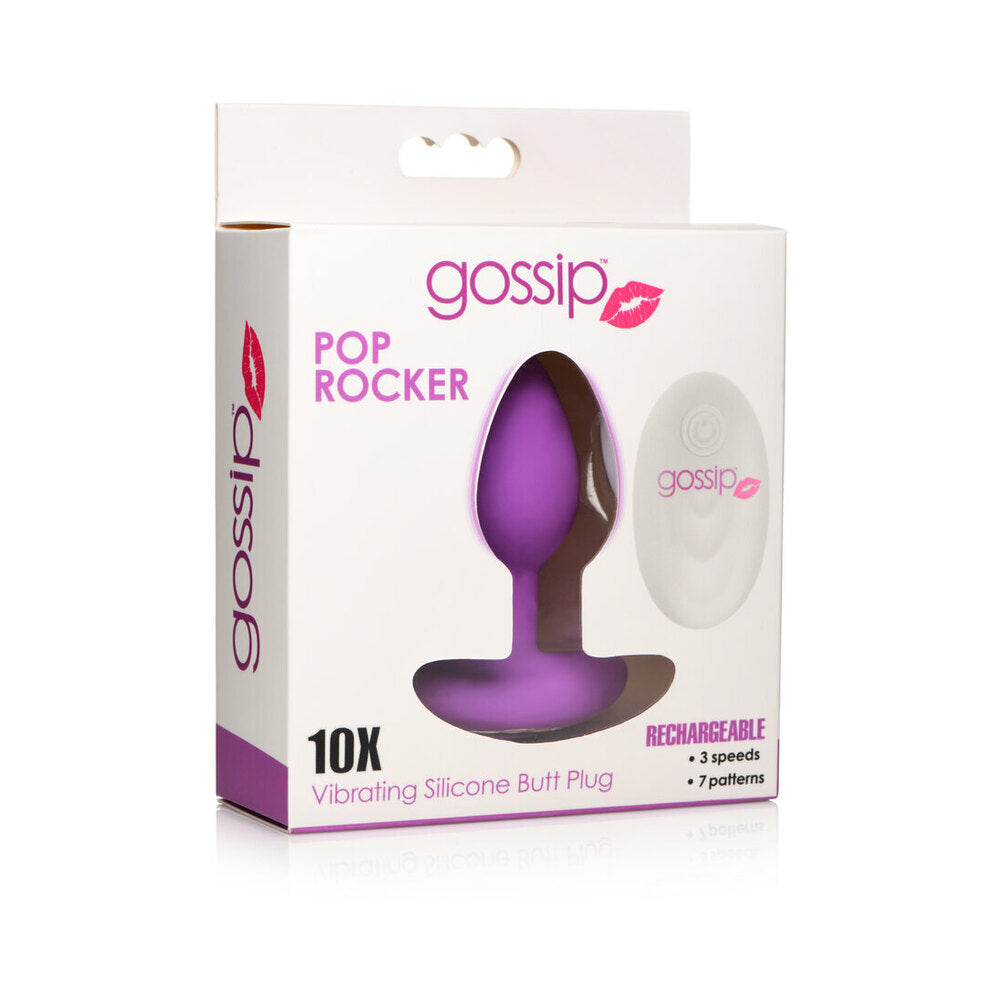 Curve Novelties Toys Gossip Pop Rocker Rechargeable Remote-Controlled Silicone Vibrating Anal Plug16
