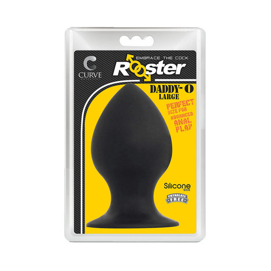 Curve Novelties Toys Rooster Daddy-O Large Silicone Anal Plug with Suction Cup 