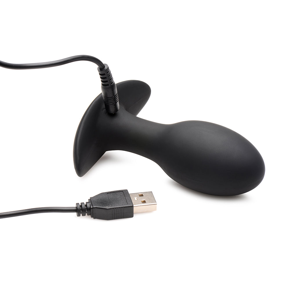 Curve Novelties Toys Rooster Rumbler Vibrating Silicone Anal Plug Black13