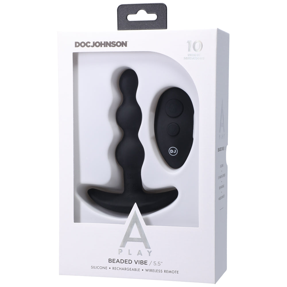 Doc Johnson A-Play BEADED VIBE Rechargeable Silicone Anal Plug with Remote4