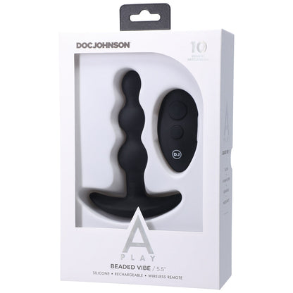 Doc Johnson A-Play BEADED VIBE Rechargeable Silicone Anal Plug with Remote4