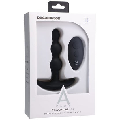 Doc Johnson A-Play BEADED VIBE Rechargeable Silicone Anal Plug with Remote5