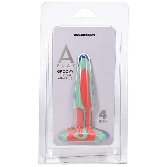 Doc Johnson A-Play Groovy 4 in. Silicone Anal Plug1