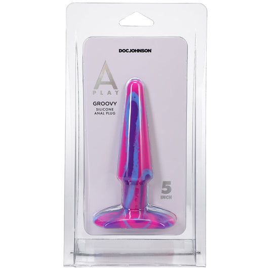 Doc Johnson A-Play Groovy 5 in. Silicone Anal Plug 