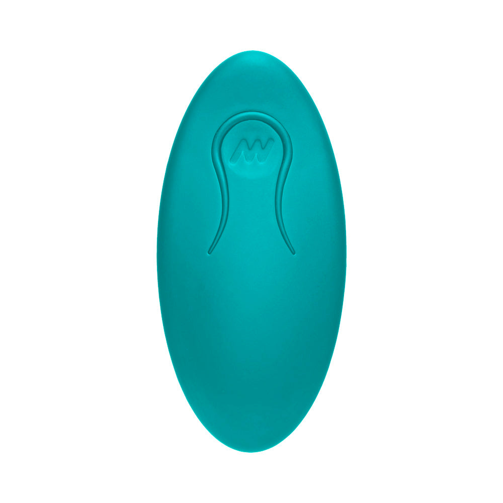 Doc Johnson A-Play Thrust Experienced Rechargeable Silicone Anal Plug with Remote Teal2