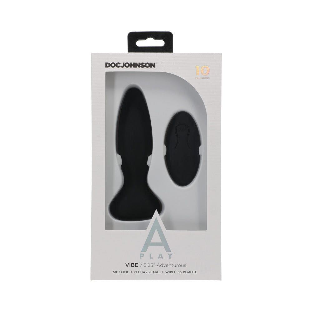 Doc Johnson A-Play Vibe Adventurous Rechargeable Silicone Anal Plug with Remote5