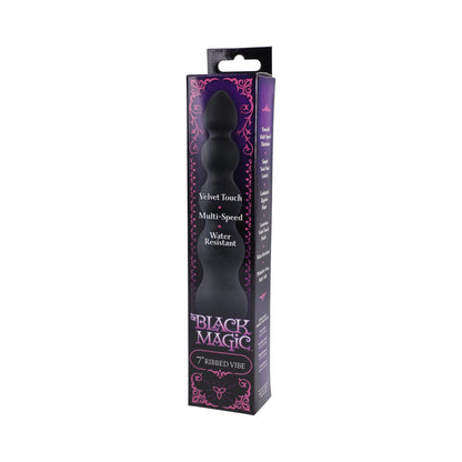 Doc Johnson Black Magic 7in Ribbed Vibrator2