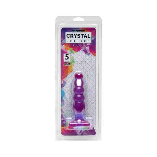 Doc Johnson Crystal Jellies - Anal Delight Purple 5in 