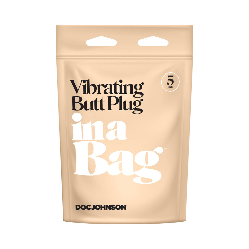 Doc Johnson In A Bag Vibrating Butt Plug 5 in. Black 6