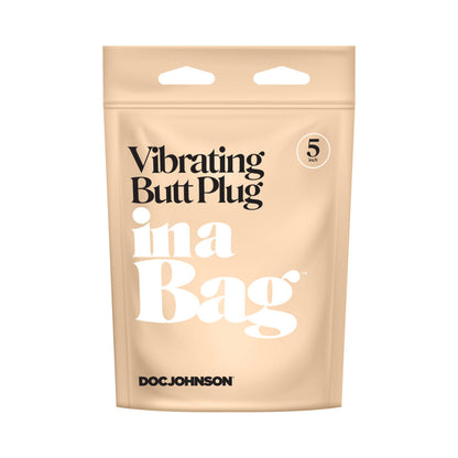 Doc Johnson In A Bag Vibrating Butt Plug 5 in. Black 6
