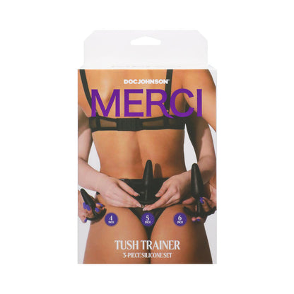 Doc Johnson Merci Tush Trainer 3-Piece Silicone Plug Set Black 2